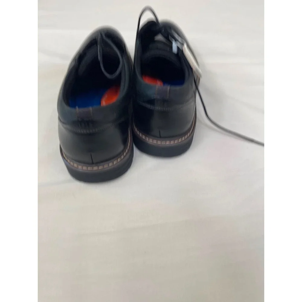 Nunn Bush Griff Plain Toe Oxford Mens 11 M Black Leather Dress Shoes